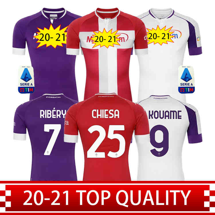 

kits 20 21 adult Fiorentina Soccer Jerseys SIMEONE 9 RIBERY 7 Custom Florence Football Shirt kids kit youth Camisas de Futebol shirts, Black