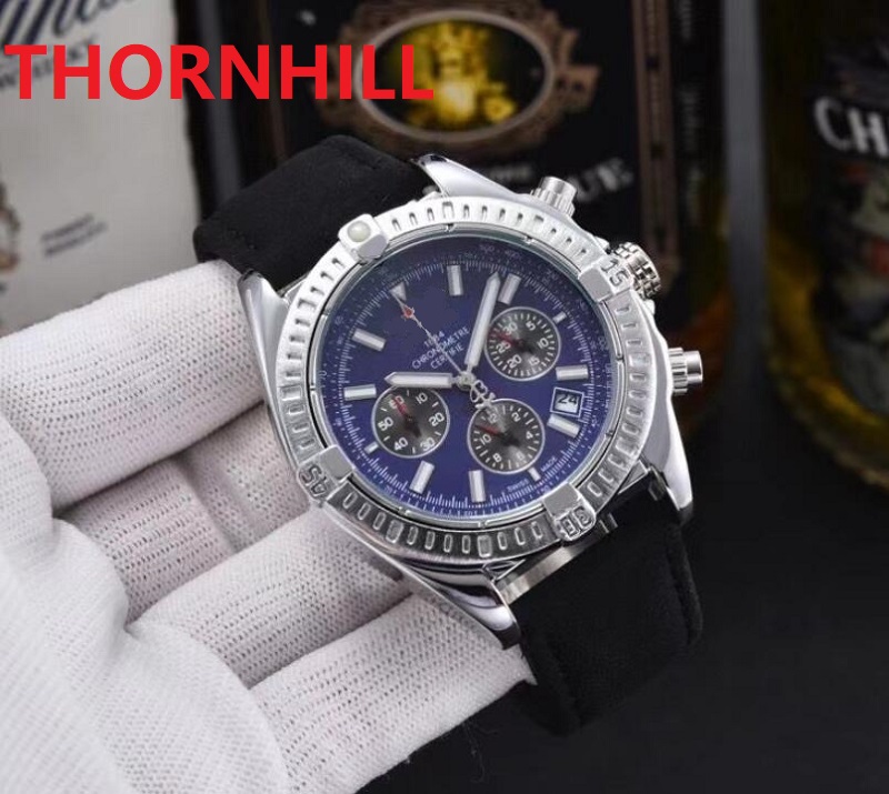 

All Dials Working Wristwatches Luxury Leather NAVITIMER 1884 Sports Chronograph quartz battery Waterproof Calendar Men Watch Wholesale, As pic