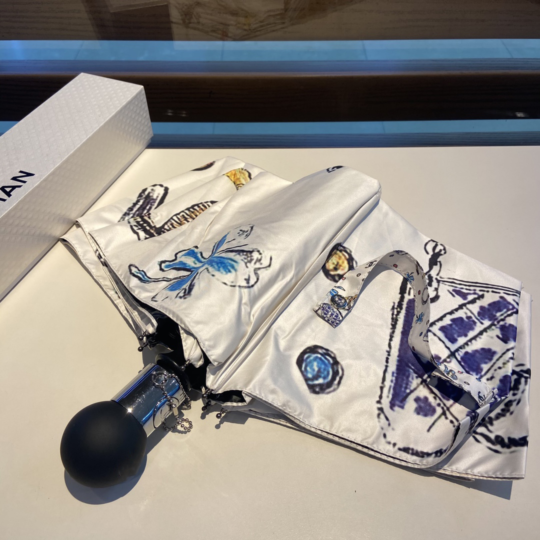 

Sun umbrella folding automatic protection and UV fresh gift rain dual purpose, See details