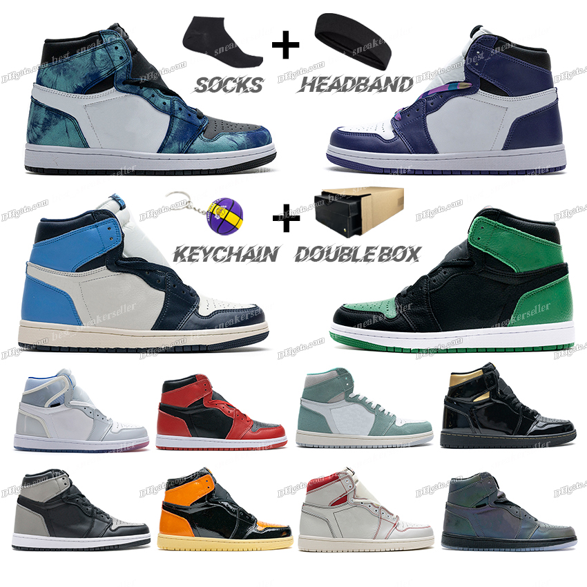

Mens Basketball Shoes 1 1s High Dark Mocha Phantom Gym Red Bred Toe Chaussures Turbo Green Chicago Black Toe Sneakers Women Sports Trainers