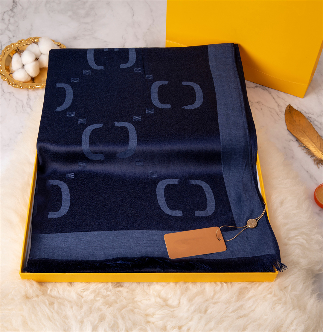 

Silk Scarf 2021 Designer silken scarves High quality Shawl Scarfs Women Fashion scarve180*70cm, Blue;gray