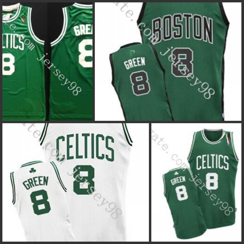 

Boston Celtics MEN Green #8 Jeff Green retro Basketball Jersey, Black