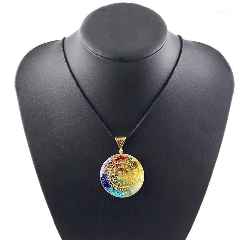 

Orgonite Pendant Om Symbol Necklace Chakra Healing Energy Meditation Jewelry Handmade Professional Drop1
