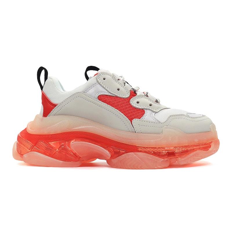 

Paris Triple S Casual Shoes Clear Sole Bubble Midsole Black White Green Men Women Platform Sports Sneakers Trainers Size 36-45 hgdess