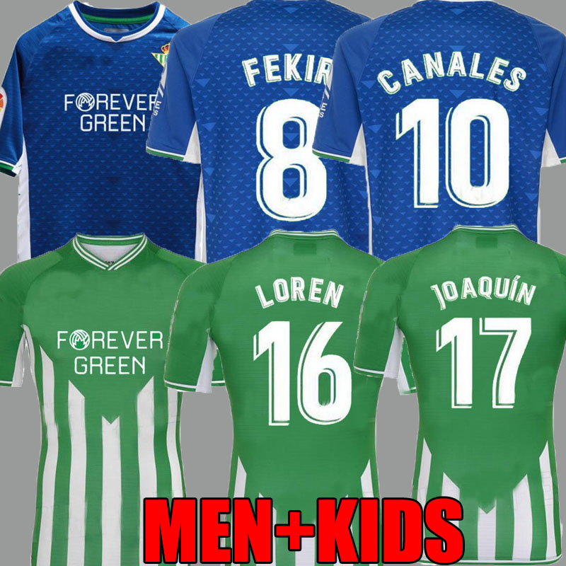 

REAL Betis 21 22 away soccer Jerseys JOAQUIN B.Iglesias Camisetas Loren Juanmi BARTRA TELLO A.GUARDADO home CANALES Fekir 2021 2022 Men KIDS kit football shirts tops