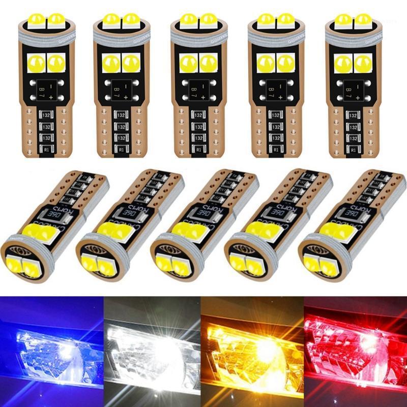 

Emergency Lights 10Pcs T10 2825 W5W WY5W Super Bright LED Canbus No Error Car Interior Reading Dome Auto Parking Lamp Wedge Tail Side Bulb