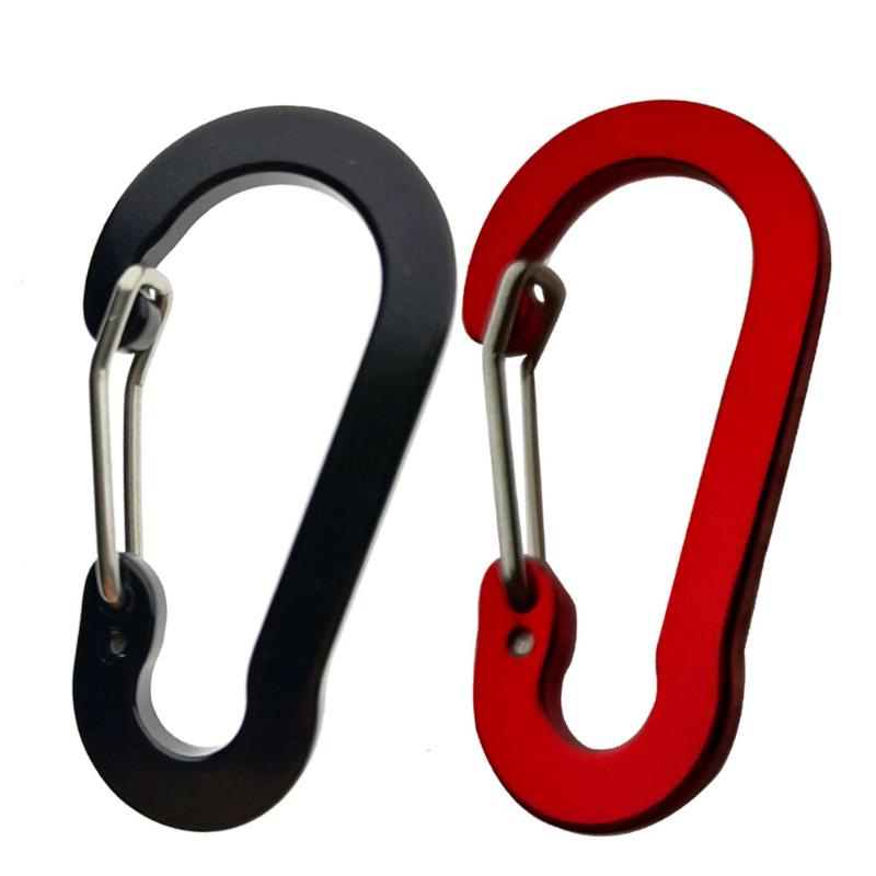 

Cords, Slings And Webbing 5Pcs 12Pcs Flat Carabiner Clip Aluminum Alloy Quick Snap Hook For Camping Backbag Water Bottle Key Kayak Fishing T