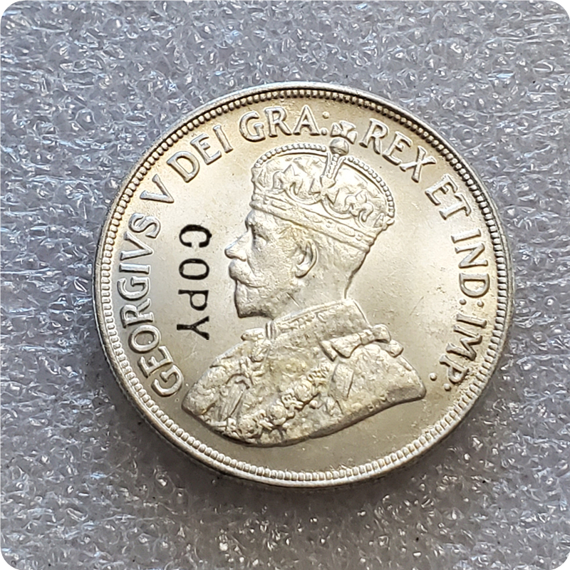

1928 Cyprus 45 Piastres - George V (Anniversary of Cyprus) Copy Coin