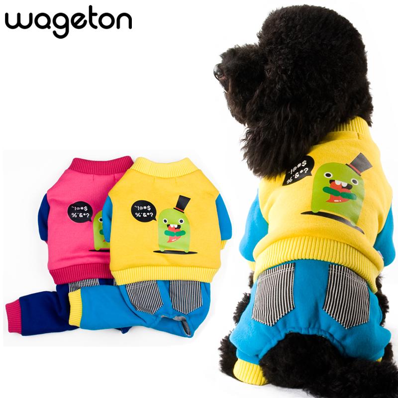 

WAGETON Fashion Pet Winter Clothing "Small Green Monster" Wholesale And Retail Designer Dog Clothes -2 Colors Apparel