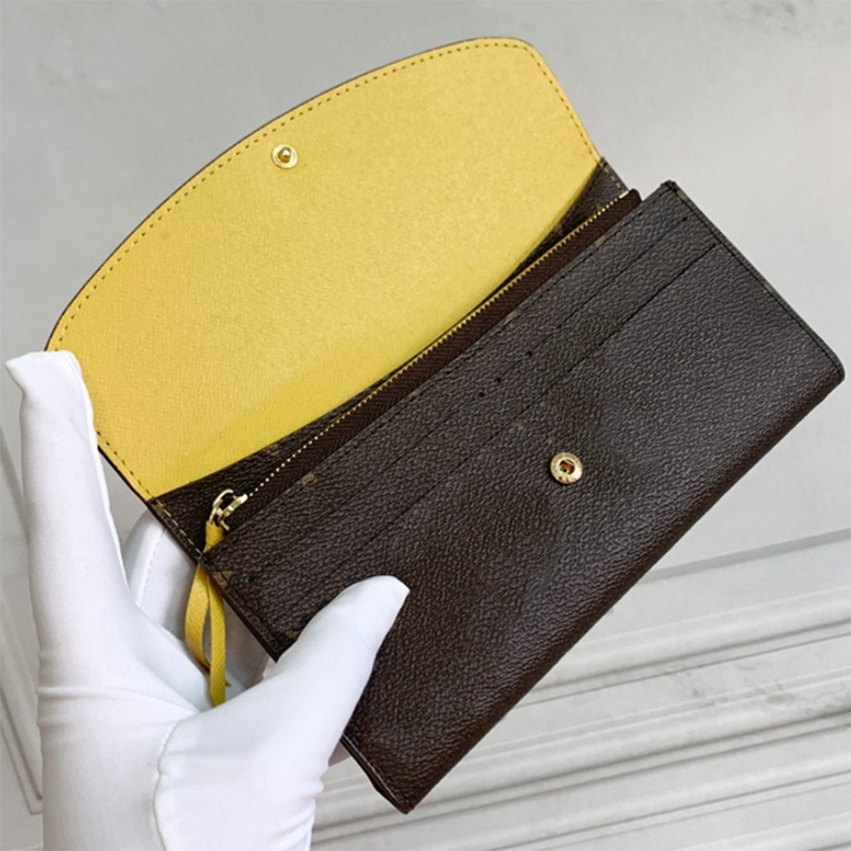 

Woman long wallet purse women Original Bag high quality fashion wallets 03, Classic flower brown + red