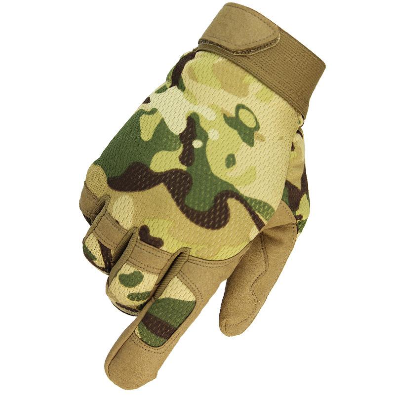 

Sports Gloves Multicam Outdoor Tactical Army Military Bicycle Hiking Climbing Shooting Paintball Camo Sport Full Finger Glove, Black