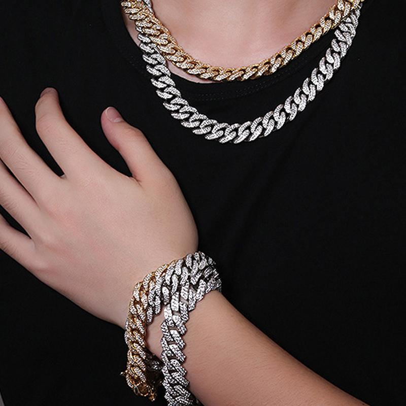 

Chokers Men Hip Hop Chain Necklace Cuban Chains Fashion Jewelry For Gift