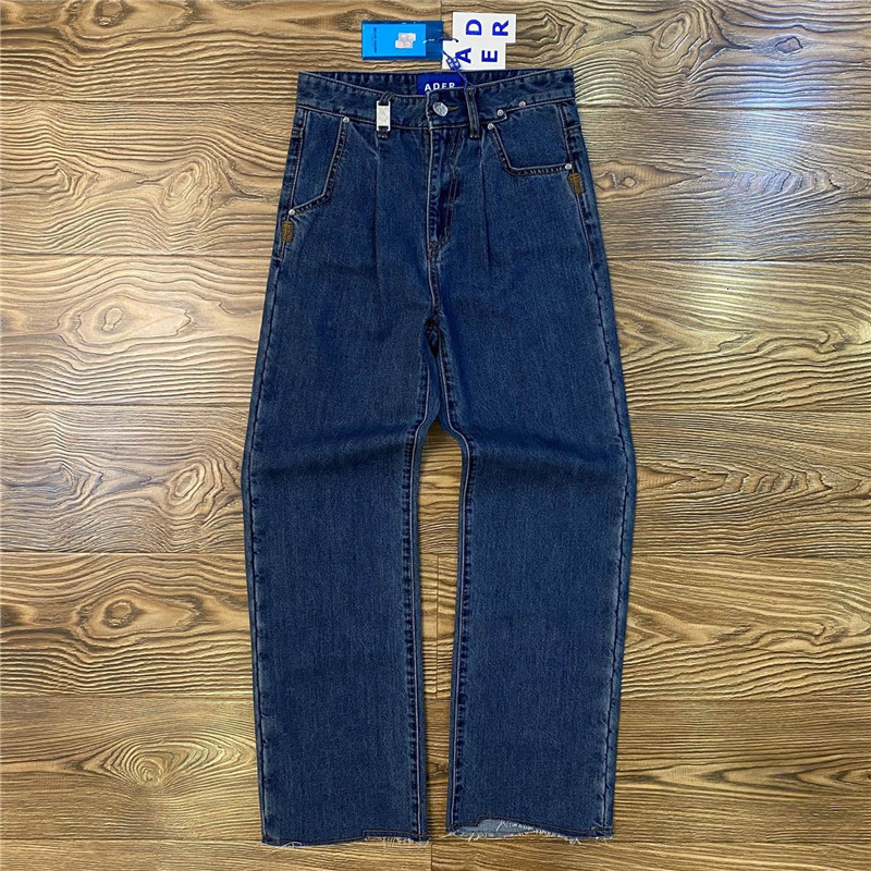 

men's jeans vintage anti-error jeans, male and female clothes 1:1, blue 7wgv