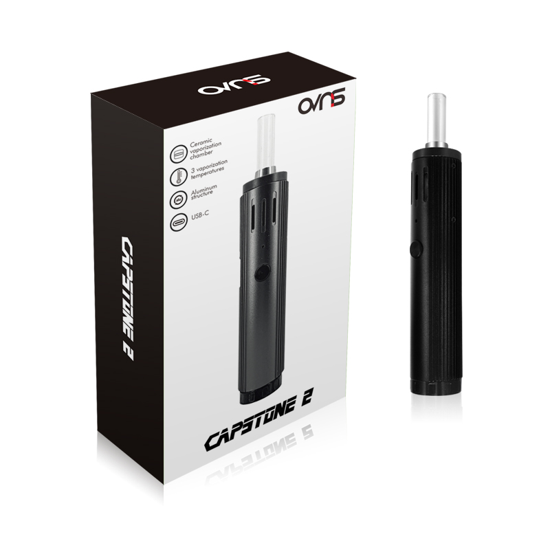 

ORIGINAL OVNS CAPSTONE 2 Electronic Cigarette Kit Dry Herb Vaporizer 1200mah Replaceable 18650 Battery Adjustable Temperature