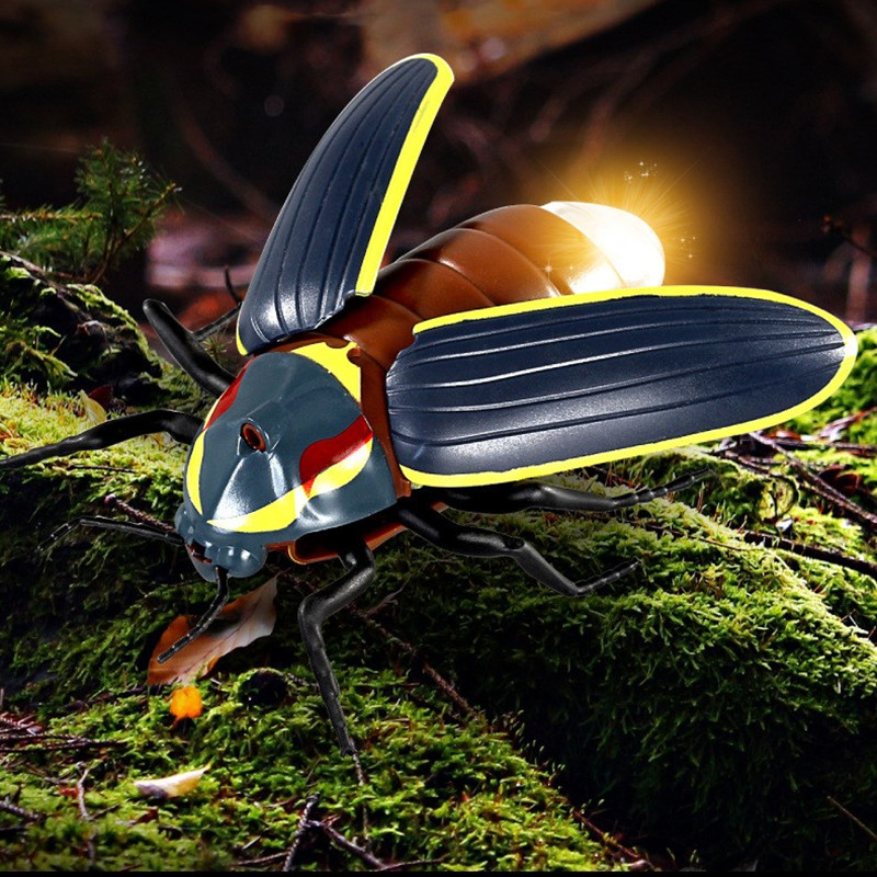 

Intelligent Flash Light Firefly Cute Funny RC Firefly Animal Classic Remote Control Insect Toy Tail Light Swinging Wing Kid Gift, 1pcs toy