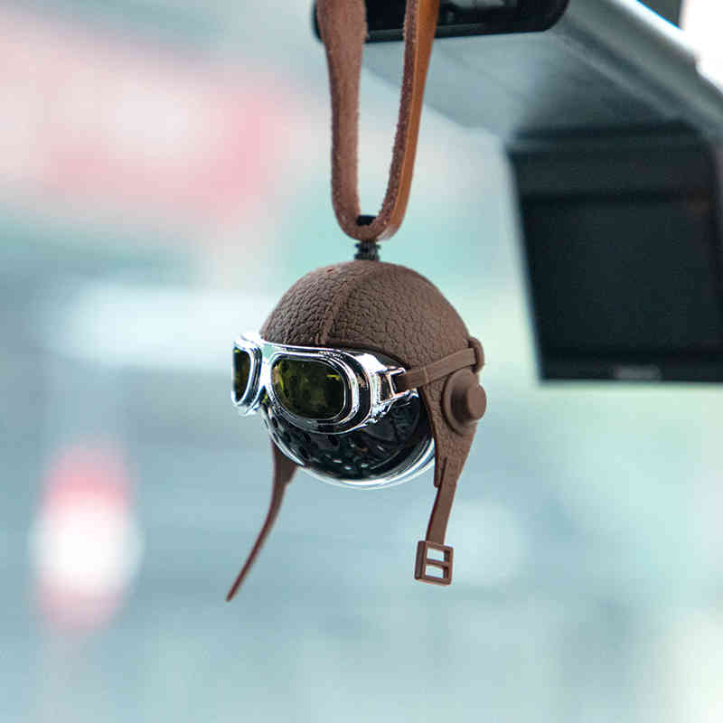 

Stainless Steel Air Freshener Creative Airborne Division Auto Perfume Luxury Car Diffuser Genuine Leather Strap Accessoriess