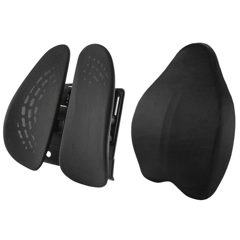 Coussins de siège Universal Car Back Support Chair Massage Lombaire Taille Coussin Oreiller