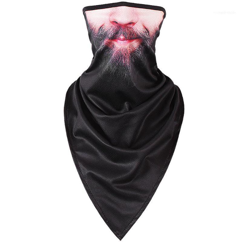 

Scarves 3D Headband Neck Scarf Gaiter Tube Hanging Ear Cover Face Shield Breathable Windproof Sun Guard Bandana Men1