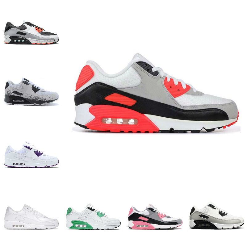 

2022 Classic 90 Sports Shoes Mens Women Infrared Mash Leather Triple Black White Volt USA History Camo Green Grey Airs Univeristy Red Grape 90s Trainers Sneakers, Please contact us
