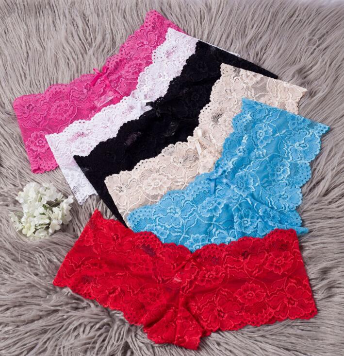 

Lace Briefs Panties Women Bikini Underwear panty Woman sexy Erotic Lingerie black white red color high quality, Mixed color