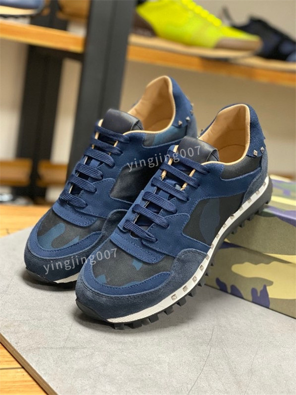 

2022 Casual shoes boots womens Travel 100% leather lace-up sneaker fashion Valentinoes shoes designer Running Trainers Letters mans shoe Printed gym sneakers 39-46, 03