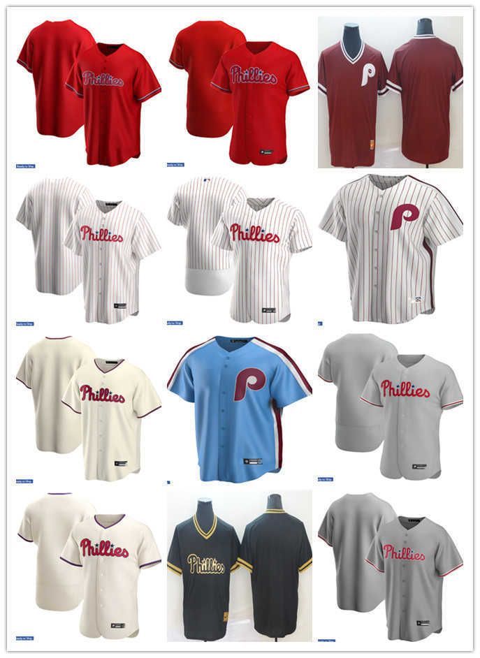 

Men Women Youth Philadelphia''Phillies''10 J.T. Realmuto 4 Dykstra 18 Didi Gregorius 36 Robin Roberts 14 Pete Rose Custom Baseball Jersey, Color