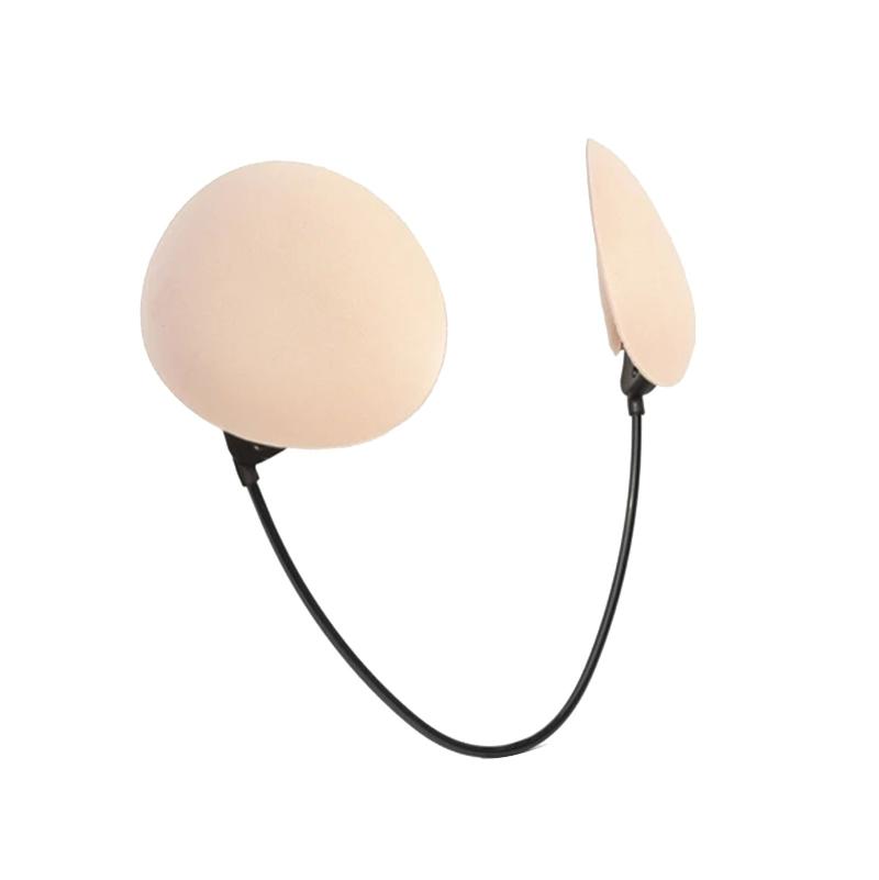 Bras Deep Plunge Bra Kit Push-Up Frontless Backless & Strapless Beige Summer Thin Gather Nipple Patch Underwear Accessorie-image-714363435