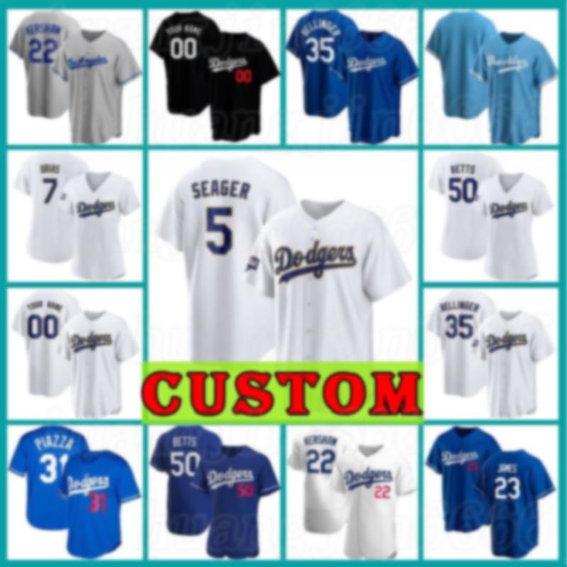 

Mens 50 Mookie Betts Custom Dodger 22 Clayton Kershaw Jersey 35 Cody Bellinger Baseball Women Julio Urias 5 Corey Seager Justin Turner, Mens custom new flexbase+patch(daoqi)