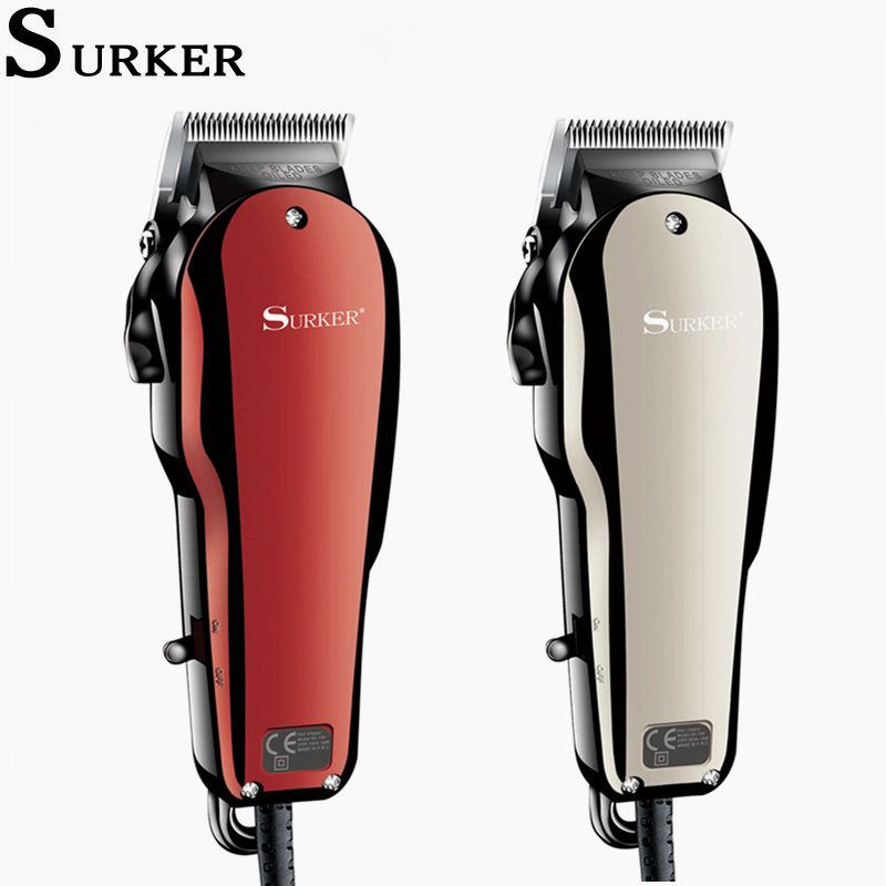 

Surker Professional Hair Clipper Electric Men Hair Trimmer Vintage Hair style Haircut Machine 1.9M Cord Barber Clippers