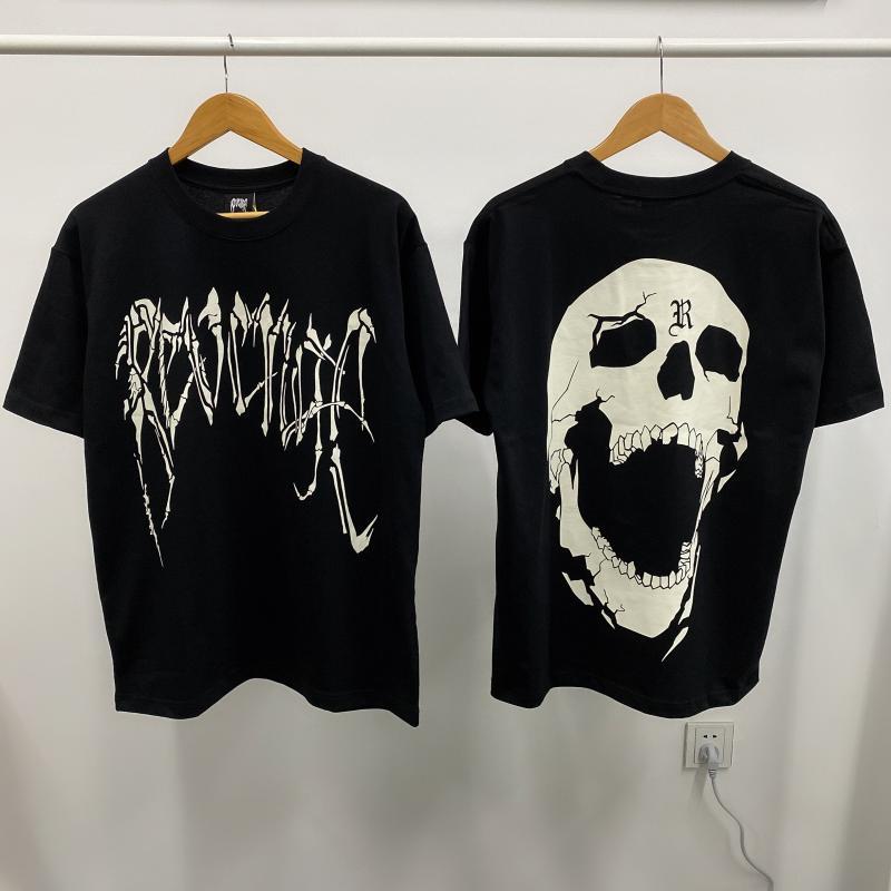 

Oversized T-Shirt Men Women 1 Quality Reflective Tops Tee, White;black