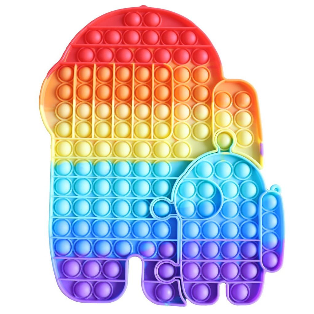 

DHL Large size 30cm Giant Big Size Pop Fidget Reliver Stress Toy Rainbow Push Bubble Simpl Dimmer Antistress Toy Children Sensory Game Toy