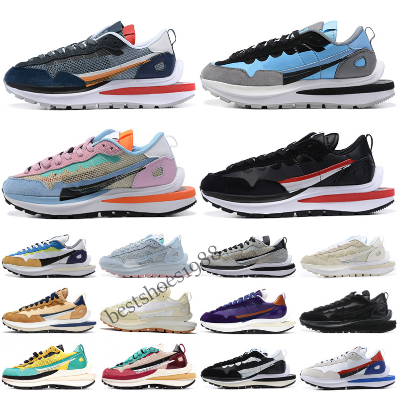 

Fashion Pegasu VopoWaffle Women Mens Running Shoes LDV Waffle Dark Iris Sesame Blue Void Nylon White Fragment Wolf Grey Sports trainers sneakers, Color 20