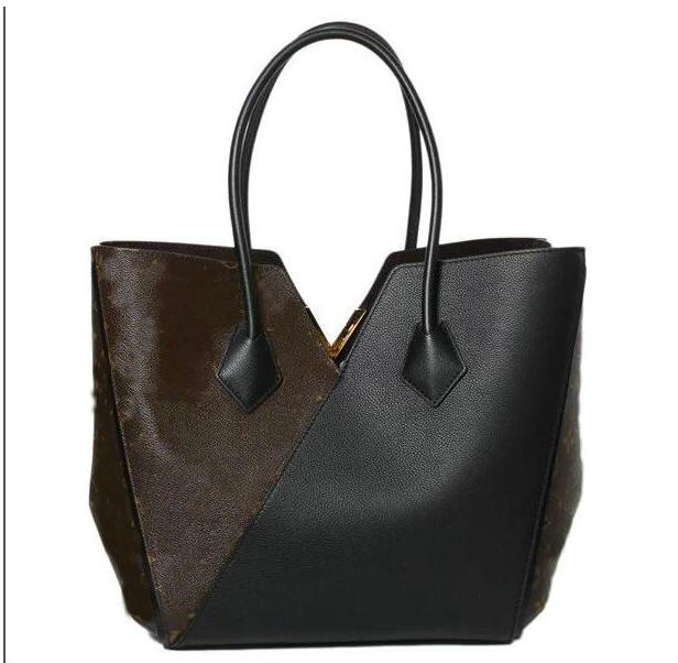 

High Quality Fashion Handbags Purses VINTAGE Bag Women Classic Style Genuine Leather Shoulder Bags Canvas Cross Messenger m40460 30cm juy76, Black