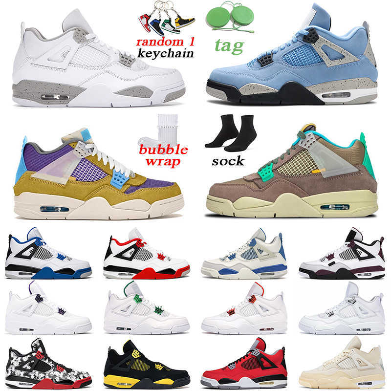 

White Oreo 4 Men Basketball Shoes 4s University Blue Black Cat Fire Red Bred Cactus Jack Mens Womens Trainer Sports Sneakers, # 36