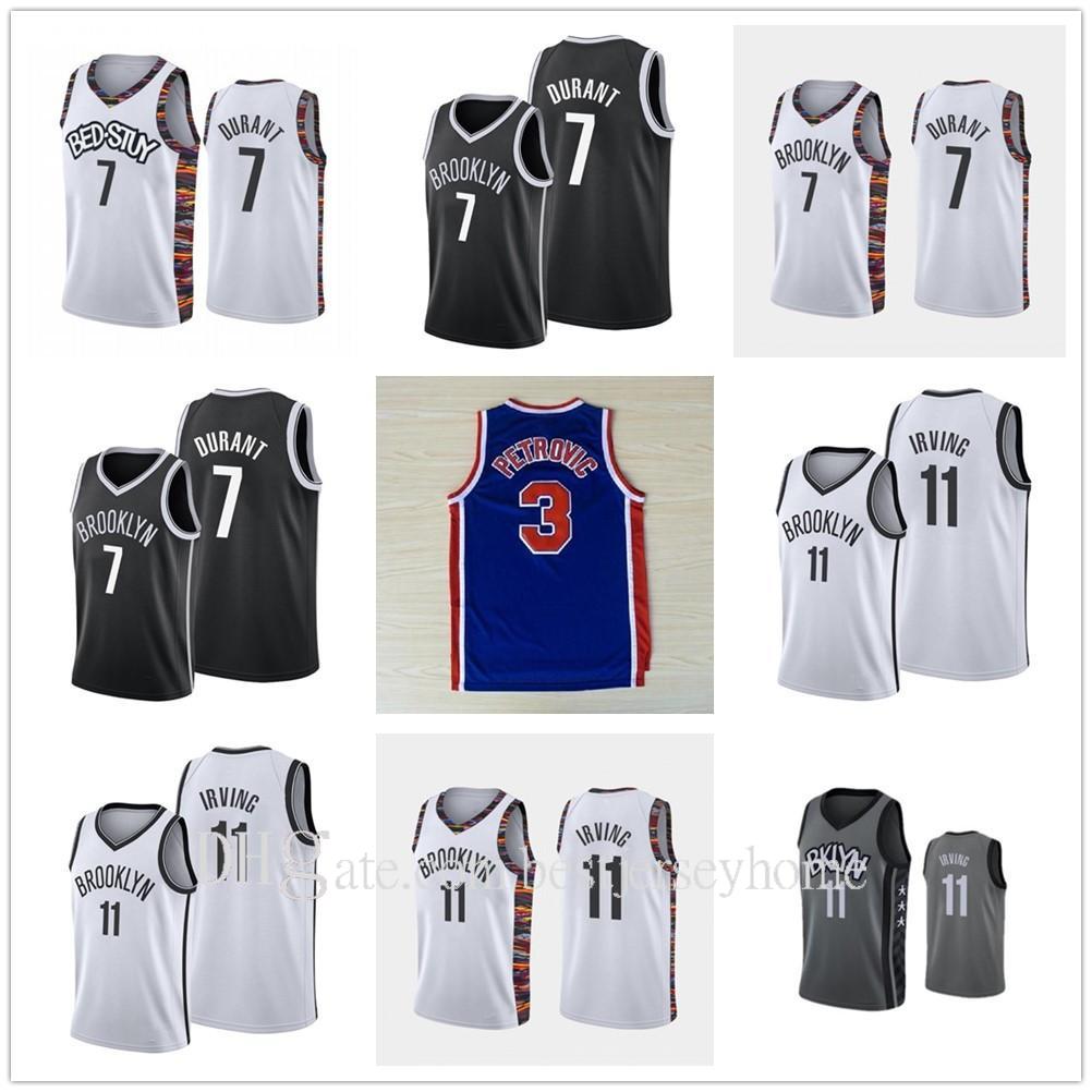 

SPREAD-Love 72 BIGGIE Basketball Jersey Julius 32 Erving Drazen 3 Petrovic BED STUY 11 Irving Kevin 7 Durant City Shirt Printed, Black;red