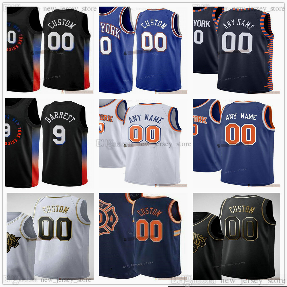 

Custom Printed Basketball Jerseys Obi Toppin Julius RJ Randle Barrett Derrick Kevin Rose Knox Alec Burks Nerlens Noel Payton Frank Ntilikina Immanuel Quickley