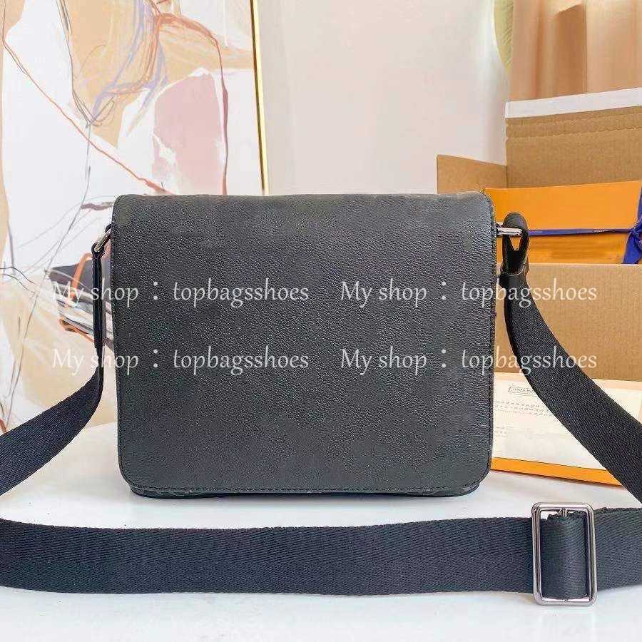 

Men Luxurys Designers Messenger Bags 2021 Mens Top Quality Real Genuine Leather Black Fashion Travel Handbags Purses Shoulder Crossbody Bag, Black plaid