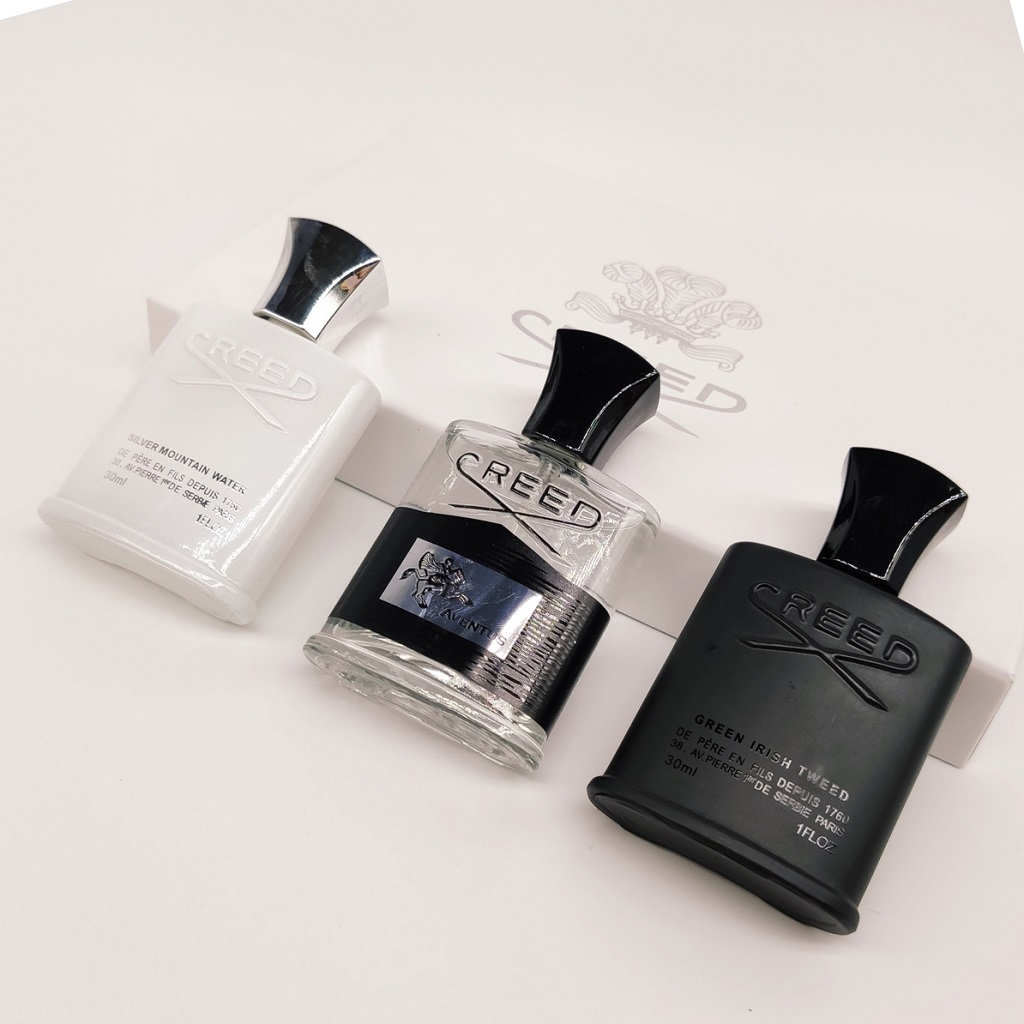 

Creed Perfume Set Aventus/Green Irish Tweed/Silver Mountain Water 3 Bottles 30ML Parfum Fragrance For Men
