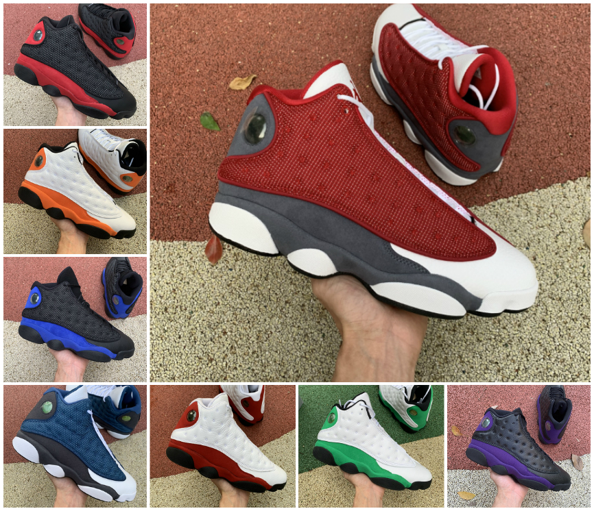 

Jumpman 13 13s Gym Red Flint Grey Toe Mens Basketball Shoes Bred Black Hyper Royal JORDÁN Obsidian Powder Blue He Got Game Starfish Lucky Green Chicago Sports Sneakers, Bubble package bag