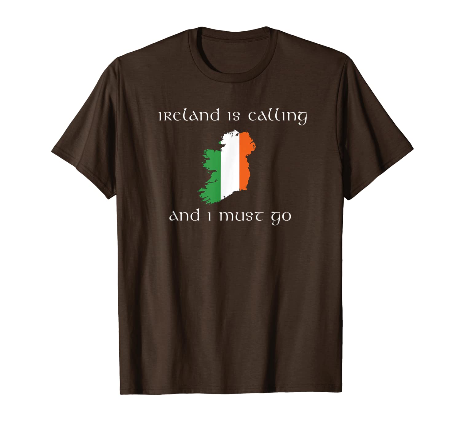 

ireland is calling and i must go irish vacation travel t-shirt, White;black