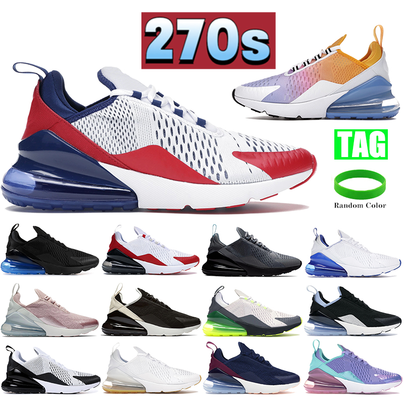 

2021 270s men women running shoes USA white royal cool grey blue fury tea berry mens sneakers trainers us 5.5-11, Guava ice