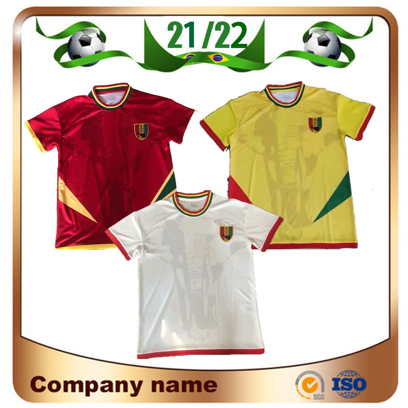 

21/22 Guinea soccer jerseys 2021keita Issiaga Sylla Mohamed Bayo Amadou Diawara Mady Camara Maillots de football national team uniforms, Black;yellow
