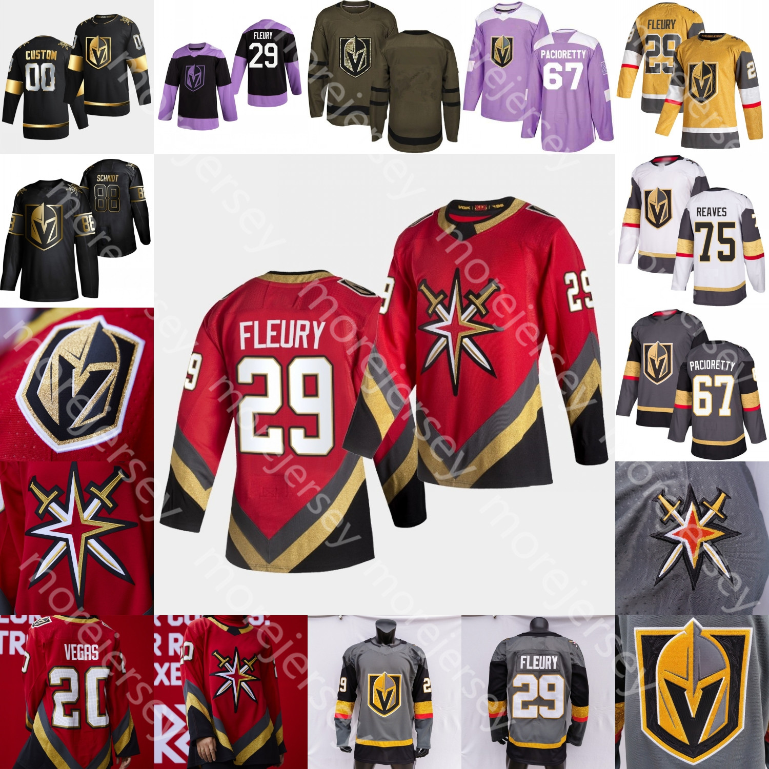 

Custom 2021 Vegas Golden Knights Ice Hockey Jersey Alec Martinez McNabb Nosek Gage Quinney Nicolas Roy Stephenson Theodore Tuch Whitecloud, Black;red