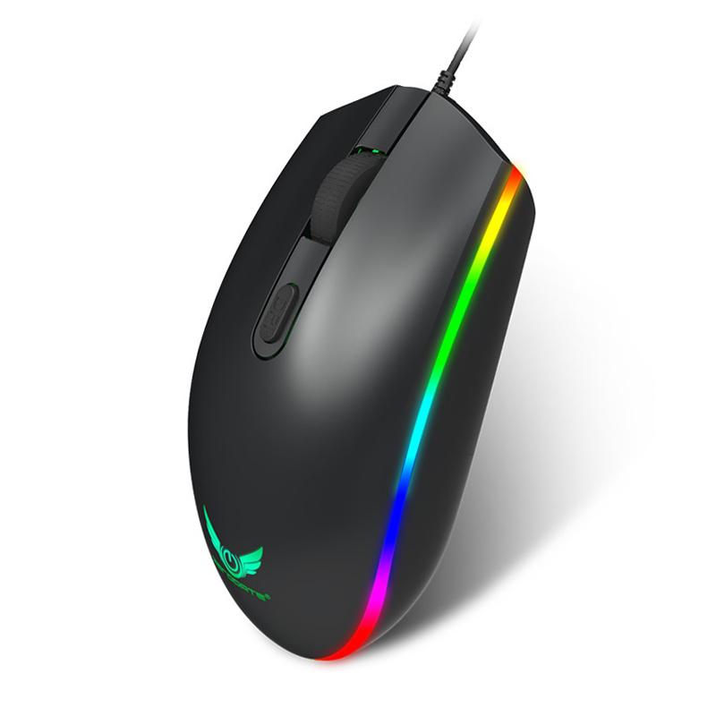 

Wired Mini Mouse Gaming For PC Gamer Computer Desktops 1600DPI RGB Led Cooling Mice Laptop Notebook Home