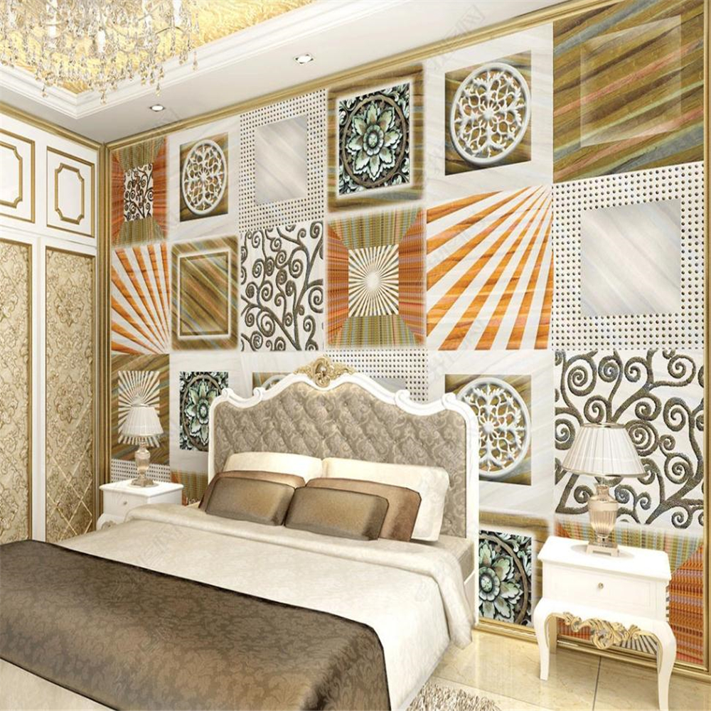 

Modern 3d customized wallpaper minimalist plaid parquet Nordic fashion striped TV background wall, Consistent with the picture