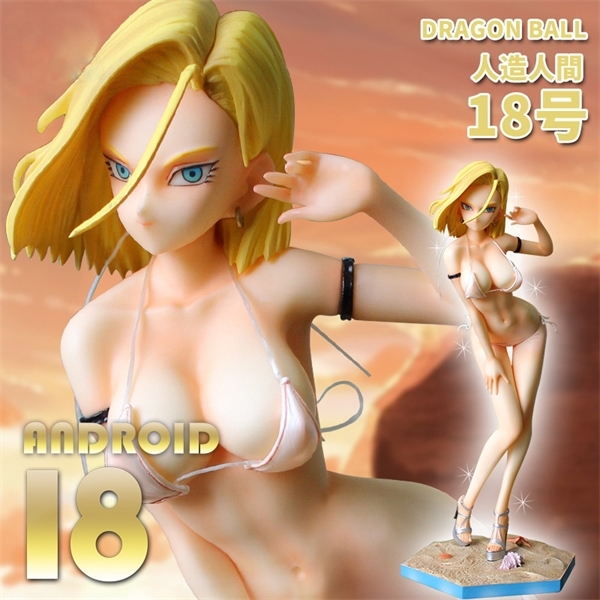 

28cm Anime Android NO.18 Lazuli Sexy Girl PVC Action Figure Toy Adult Statue Collection Model Doll Christmas Gifts R0327