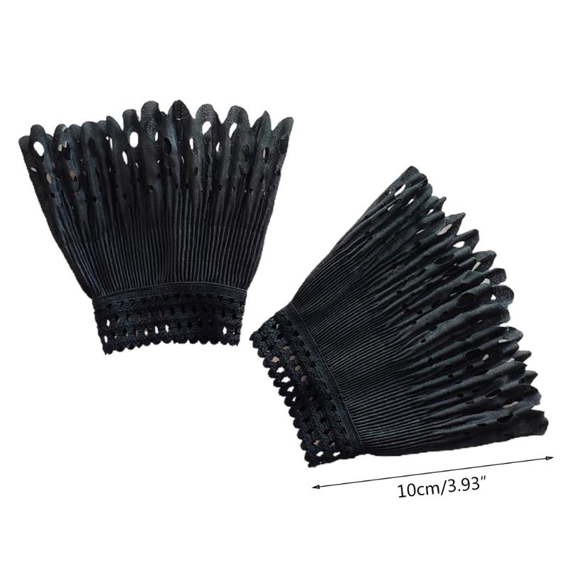 

Sports Gloves Organ Pleated Horn Cuff Detachable Lace Hollow Hook False Sleeves Wrist Warmers Sweater Decoration Shirt Sleeve