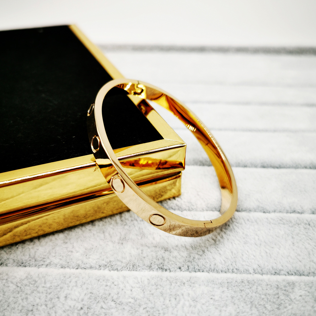 

316 Titanium Steel Love Bracelet with Screwdriver Bangle Bracelets classical design couple gift no stones, Black