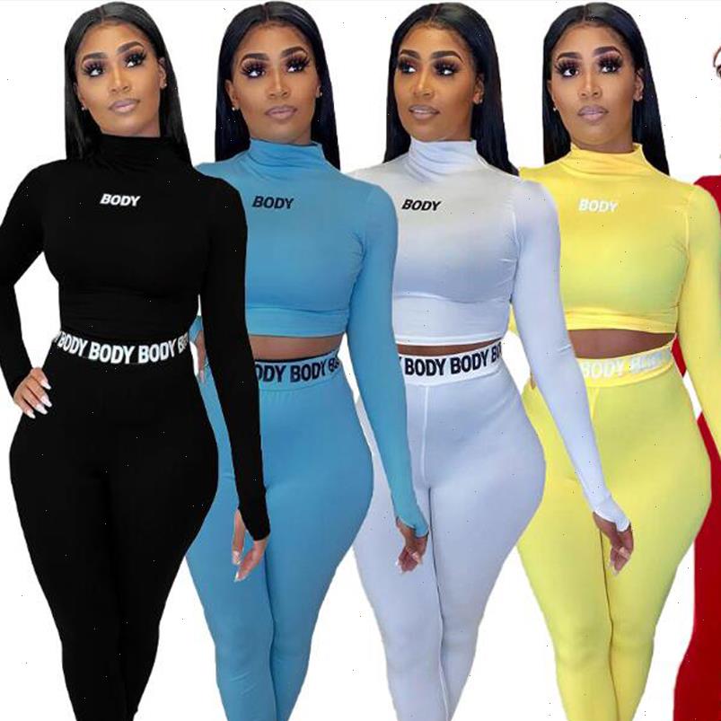 

fall clothing sets long sleeve women tracksuits crop and pants track suits outfits bodycon fitness 2 piece jogging, Gray