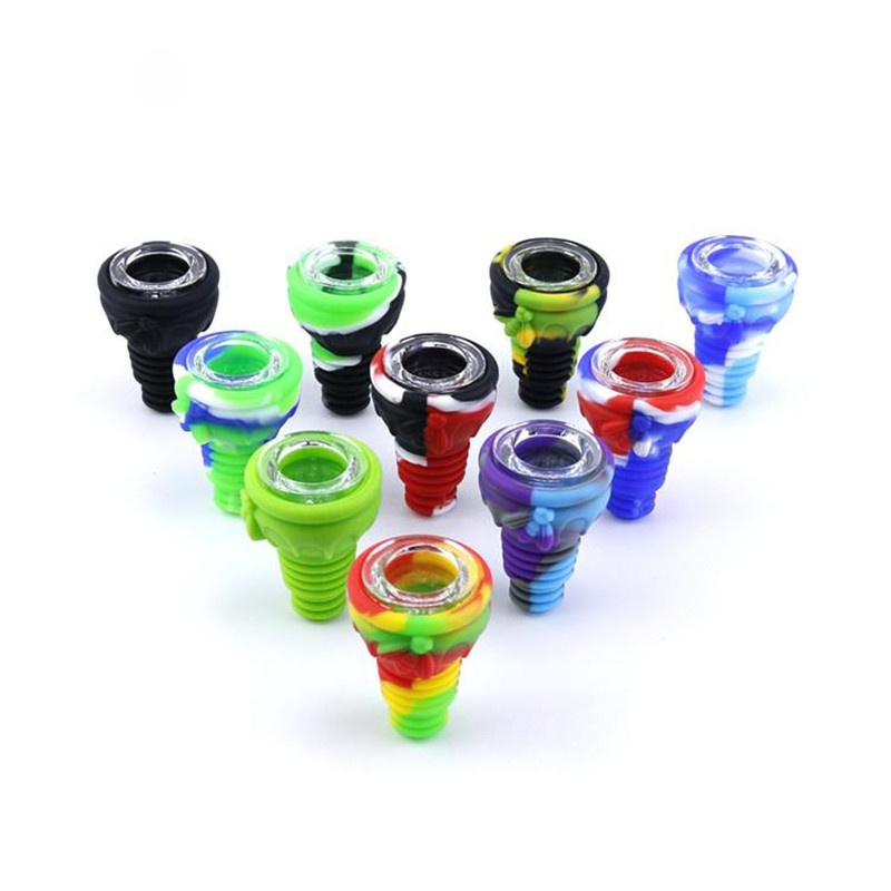 

14mm Silicone Bowl smoking accessories Male Female Unbreakable Glass Bowls For Glasses Water Pipe bongs